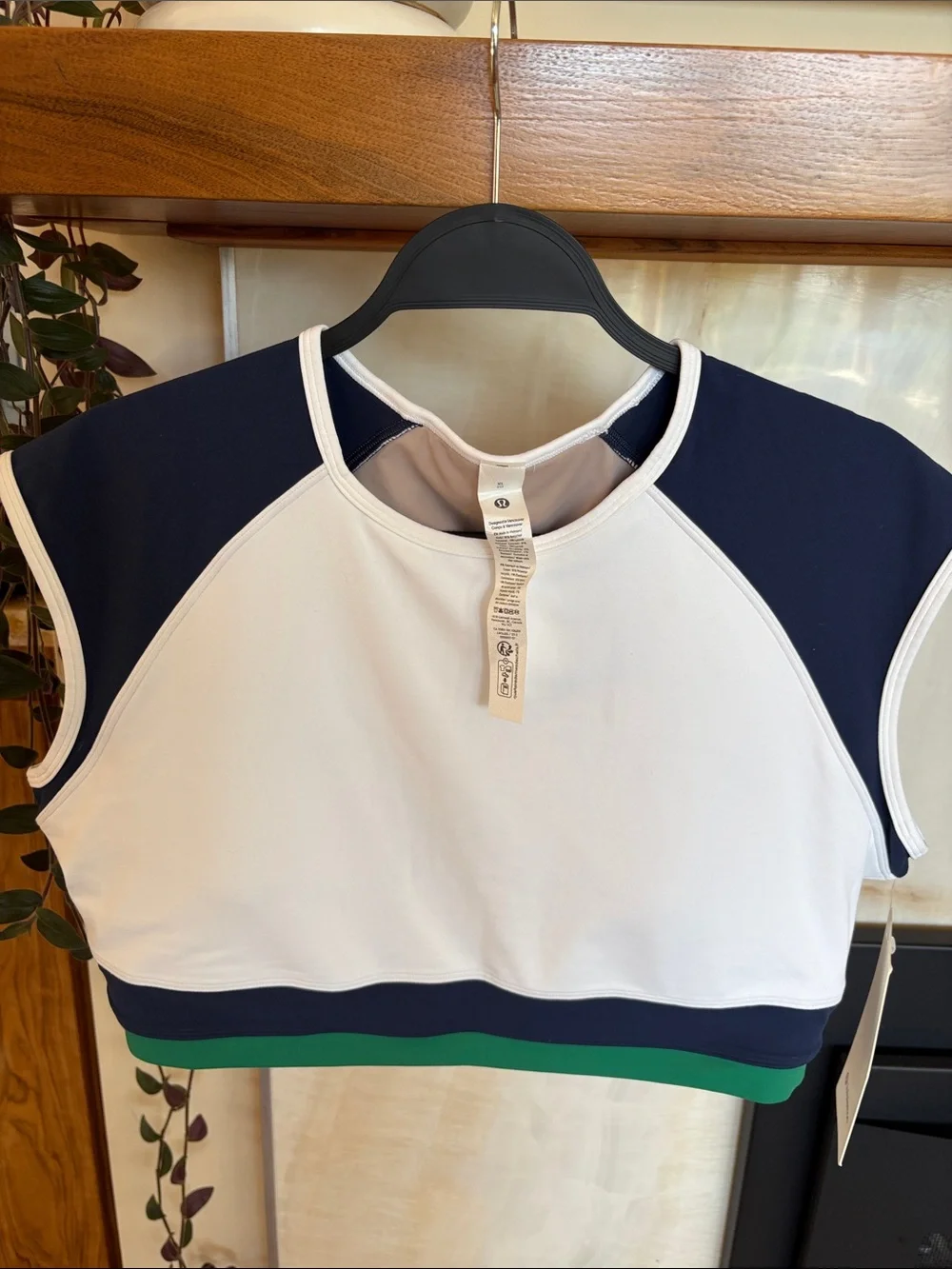 lululemon athletica Colorblock Cropped Athletic Top